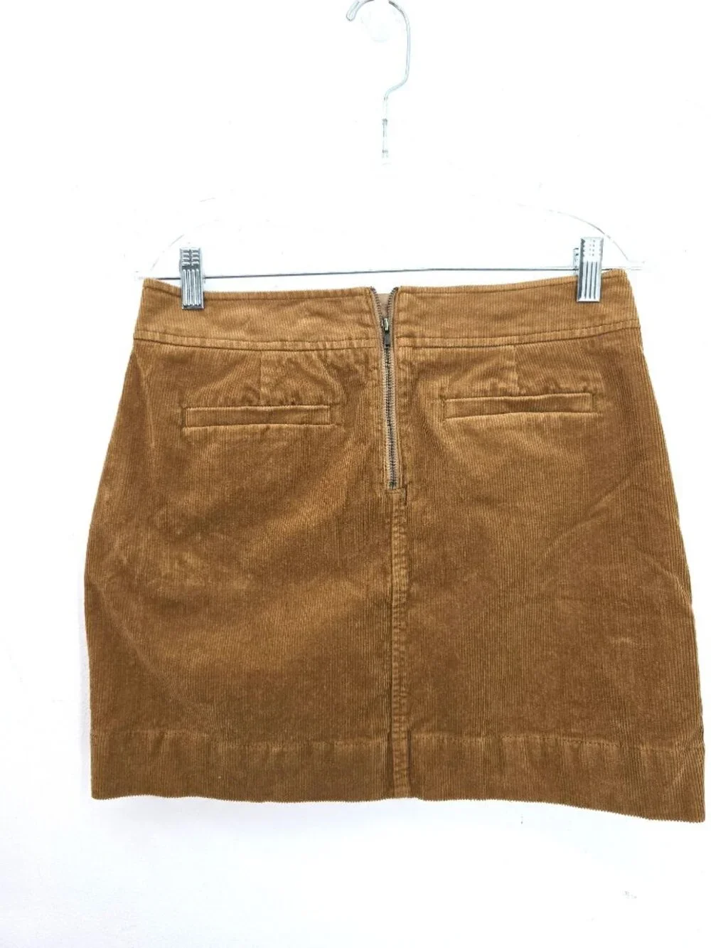 Loft Cinnamon Brown Corduroy Mini SKirt Women Size 2
